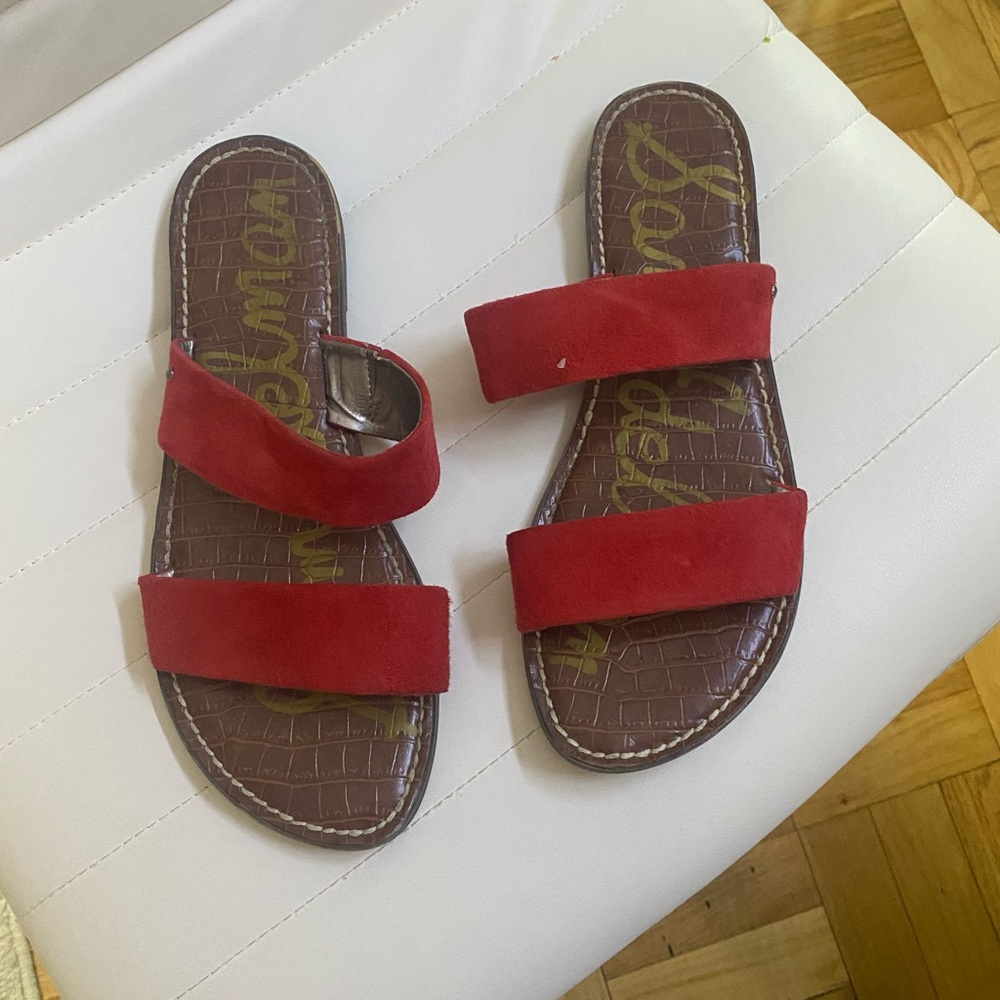 Red Sam Edelman sandals